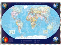 Rompecabezas del mapa del mundo de Schmidt, 2000 piezas, para adultos