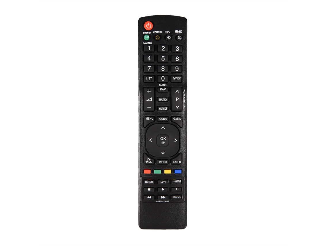 Controle Remoto De Substituição Para Tv Lg Akb72915207 Preto Abs Bateria Aaa 10m