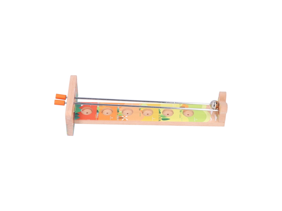 Rebe-juguete Educativo Interactivo Madera Para Niños Con Bolas De Equilibrio, Juego De Mesa Familiar Granja
