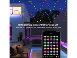 Guirnalda De Luces Led Inteligentes Con Control Remoto Usb Y Aplicación Bluetooth Para Decoración De Cortinas (hágalo Usted Mismo).