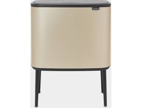 Cubos de Basura BRABANTIA Touch Bin (Beige - 11+23L - 54x70x31 cm - Inox)