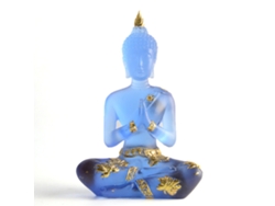 Mini Estatua Transparente De Buda Sentado, Adorno Decorativo De Resina Para El Hogar Y La Oficina.