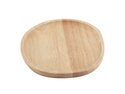 Elegante bandeja de madera natural para servir en restaurantes, hoteles, cafeterías y hogares (grande)