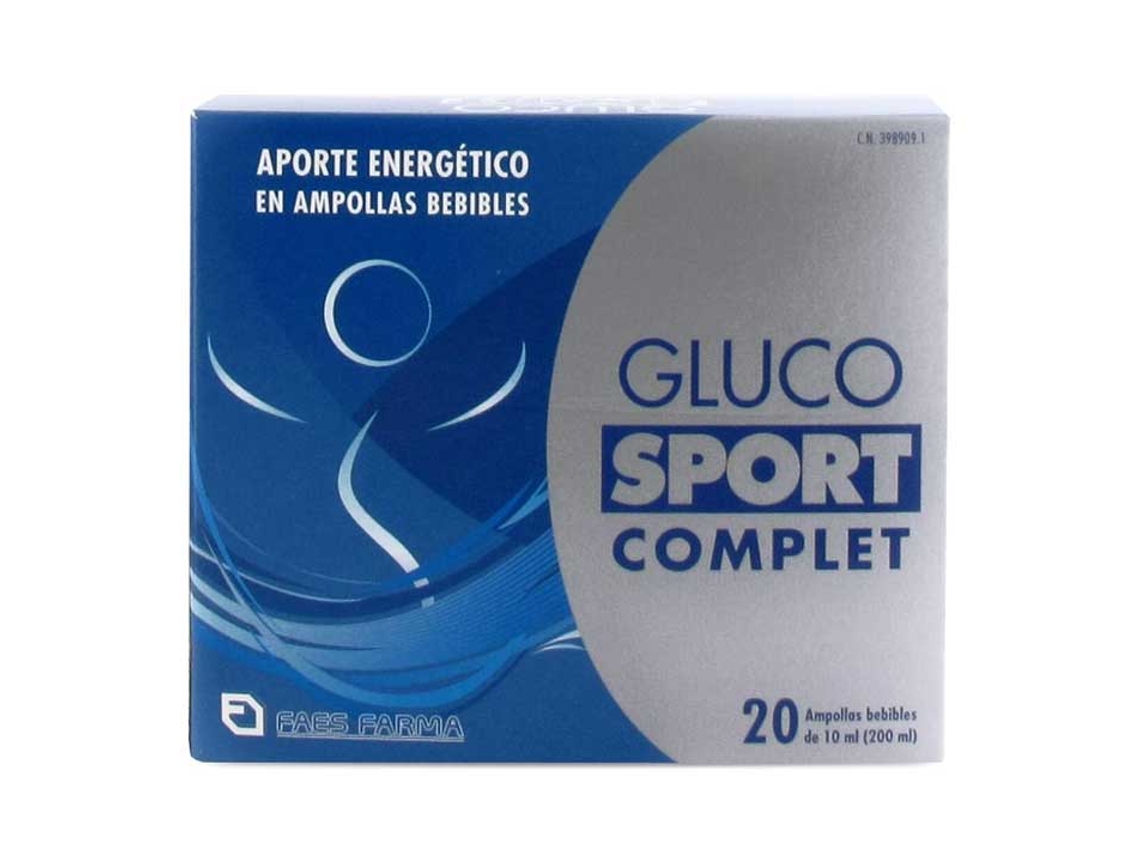 Complemento Alimentar FAES FARMA Faes Farma Gluco Sport Complet 20 Ampolas Bebíveis