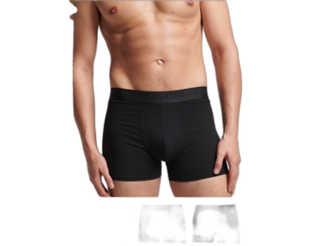 Boxers SUPERDRY Hombre (S - Negro)