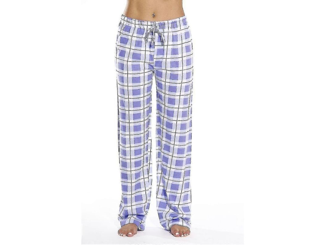 2026-pantalones De Pijama Para Mujer Con Bolsillos Suaves De Franela A Cuadros Confortables Y Calientitos
