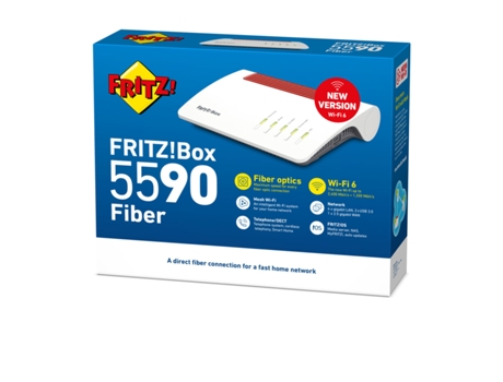 Router FRITZ! FRITZBOX 5590 FIBER (Blanco - Wi-Fi - WLAN - Ethernet LAN)