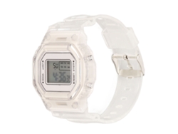 Reloj Digital Led Ligero, Ultrafino Y Resistente Al Agua Para Niños Y Niñas - Blanco