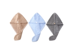 Conjunto de Toalla KOFIHETY Paquete Cabello Turbante Lana - 3pcs (Talla Única)