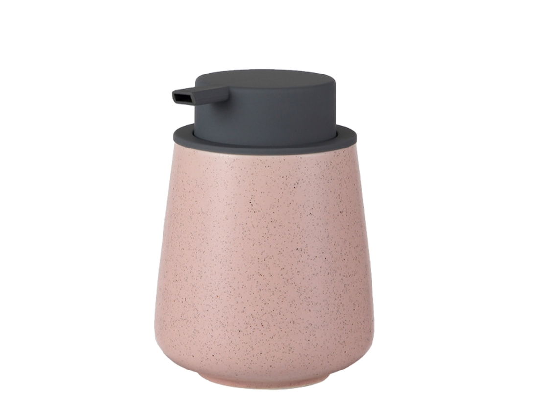 Dispensador de jabón líquido de cerámica, fácil de presionar, recargable para baño