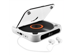 Reproductor De Cd Bluetooth, Altavoz Bluetooth Portátil, Pantalla Led, Sonido Estéreo