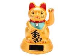 Gato de la suerte con energía solar para una decoración ideal del hogar y el jardín