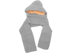Bufanda con capucha para mujer, gruesa y cálida, ideal para el invierno, con protector de cuello integrado para mayor comodidad y estilo.
