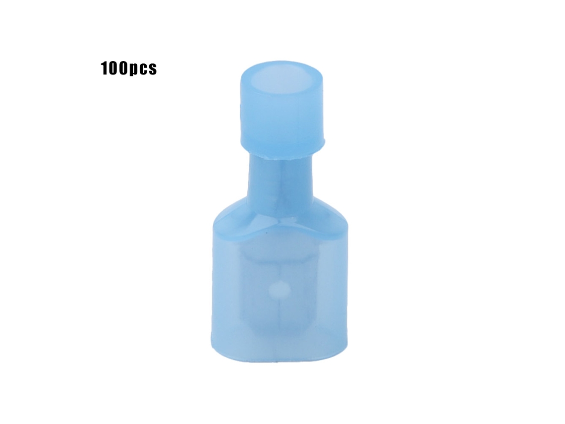 100 Conectores Hembra Aislados De Nailon Para Cables Eléctricos De 16-14 Awg