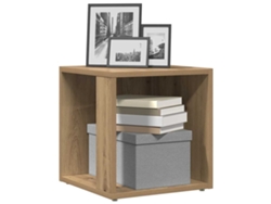 Mesa auxiliar | Mesa de comedor 33x33x34 cm, fabricada en madera de roble artesanal.