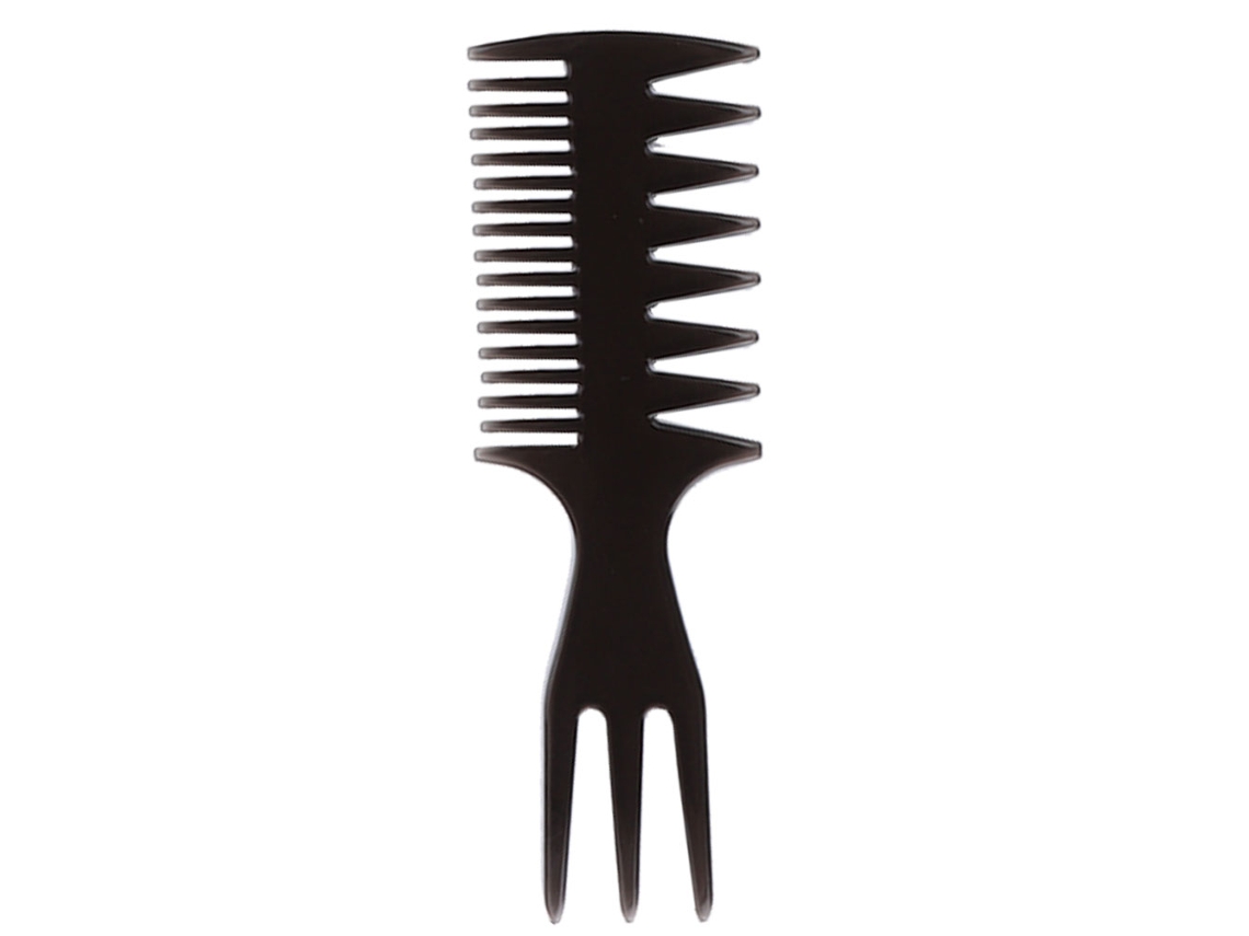 Peine Retro Para Hombre Con Dientes Anchos, Portátil Para Peinar El Cabello Con Aceite 01