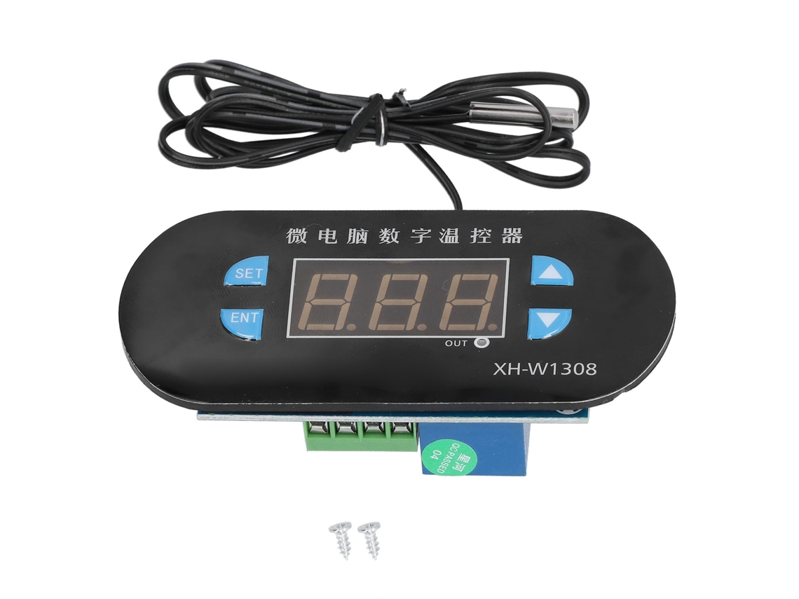 Termostato Digital Inteligente Wifi Para Control De Temperatura En El Hogar, Pantalla Roja.