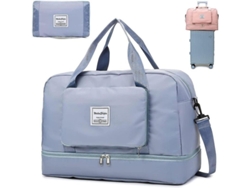 2026-bolsa De Viaje Plegable Knowledee Separación Seco/húmedo Impermeable Gran Capacidad Azul