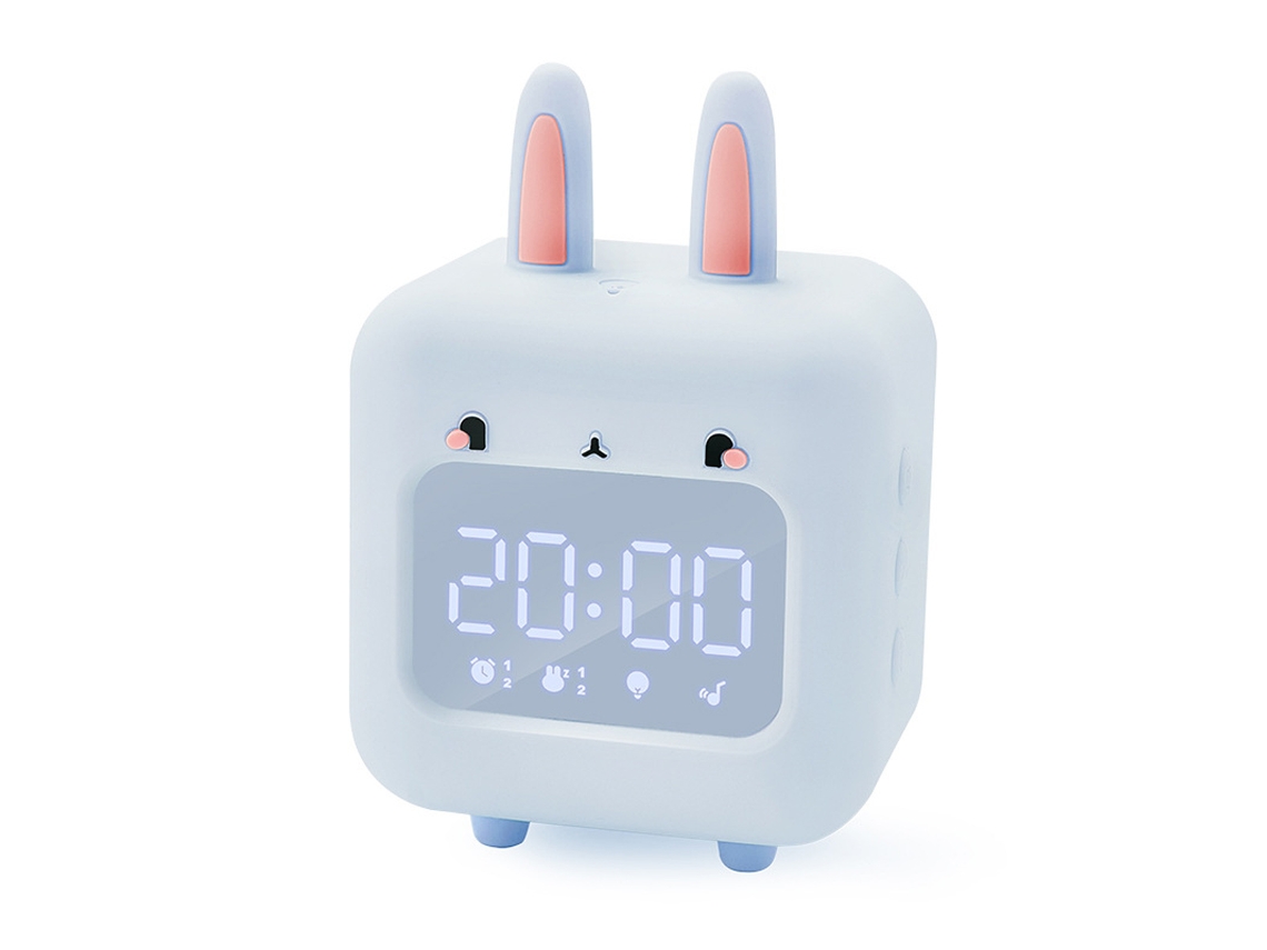 Reloj despertador con forma de conejo, temporizador y luz nocturna, regalo de cumpleaños para niños. Kofihety