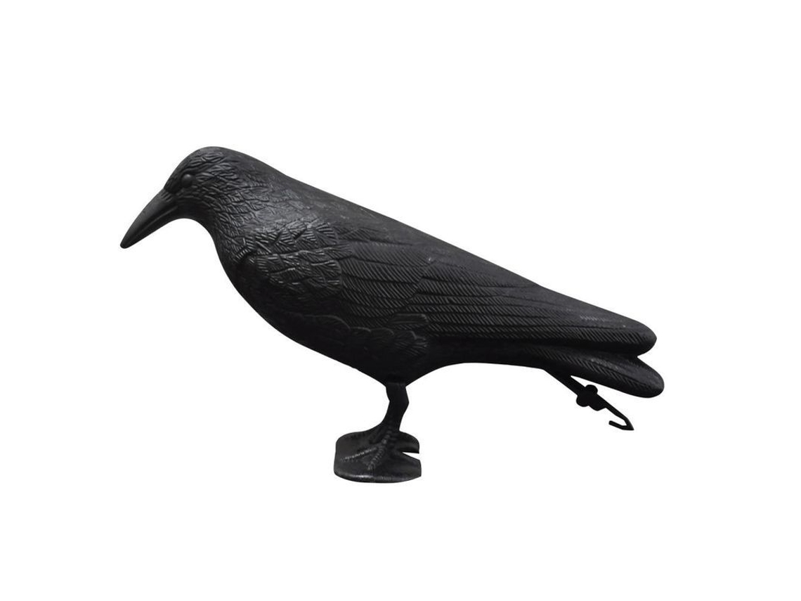 Repelente De Palomas, Cuervo Negro Simulado, Plástico Pe, Decoración Para Aves, Detergente, 35 Cm