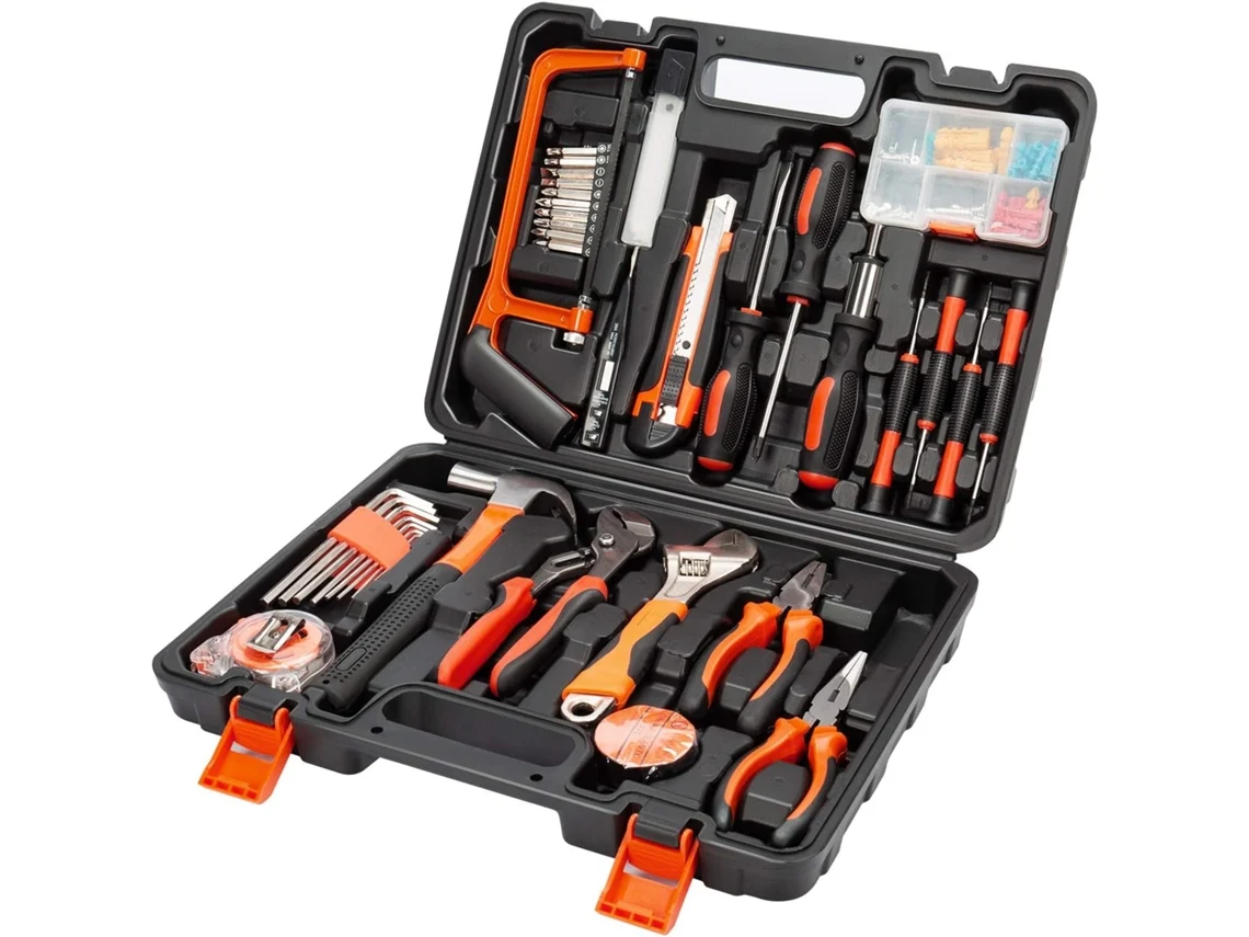 Estuche De Herramientas Completo, 100 Piezas, Herramientas Para Mecánicos De Bricolaje Para Reparaciones Diarias