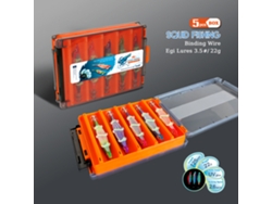 5pcs Isca De Camarão Luminoso De Madeira Com Anzóis De Lula Isca Artificial Dura Para Pesca