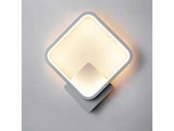 Lámpara De Pared Led Cuadrada Blanca De 12 W Con 3 Modos De Luz, Ra≥85 Para Uso En Interiores.