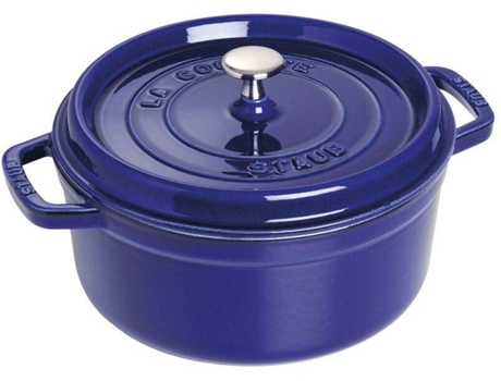 Cacerola STAUB (Azul - Hierro Fundido - 22 cm)