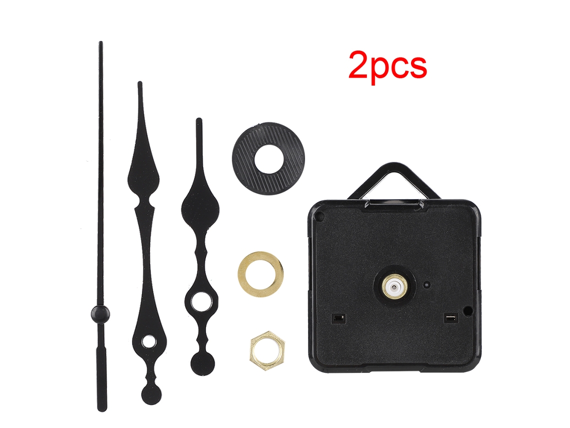 2 Piezas De Mecanismo De Reloj De Cuarzo Eléctrico Diy Con Manecillas, Accesorio De Pared