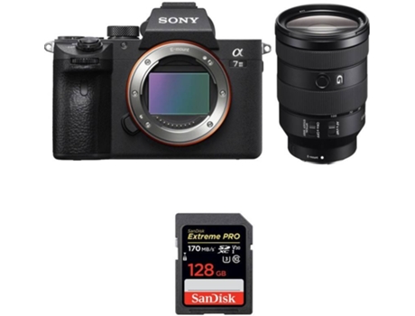 Kit Cámara SONY ALPHA 7 III FE 24-105 mm f/4 G OSS + SanDisk 128 GB (Full-Frame)