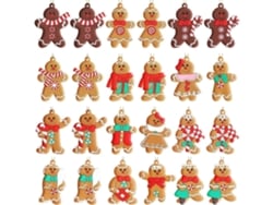 Decoraciones Galleta Jengibre Navidad Plástico Muñecos Decoración Hogar