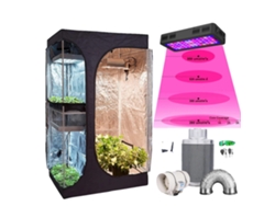 Kit de cultivo en carpa, entorno de cultivo interior, kit hidropónico completo, 2 en 1, compatible con TS-600W