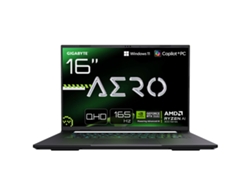 Portátil Gigabyte Aero X16 1vh93esc64ah Copilot (gris, SSD de 1 TB, socket UE 16, teclado QWERTY español, 32 GB de RAM, AMD Ryzen 7)