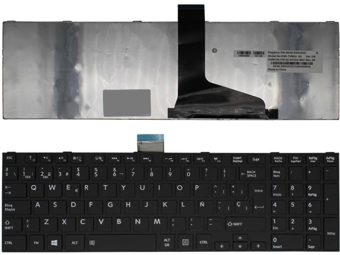 Teclado para Portátil Toshiba Satellite P850-12Z