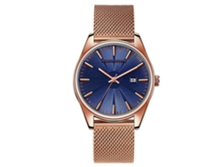 Reloj De Pulsera Para Hombre De Acero Inoxidable Con Correa De Malla Y Cuarzo