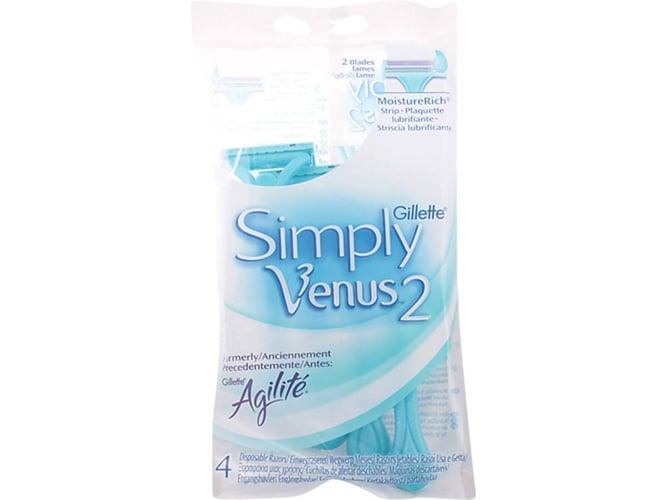 Rasuradoras Desechables GILLETTE Simply Venus (4 Unidades)