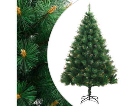 Árbol De Navidad Artificial Con Bisagras Y Soporte 240 cm VIDAXL