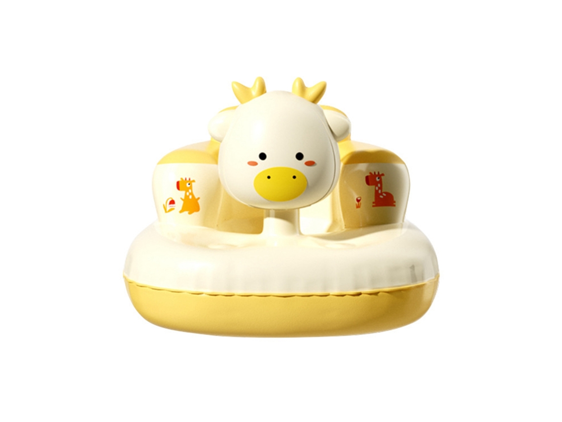 Asiento Inflable Para Bebé Con Forma De Ciervo, Con Música, Antideslizante, Portátil, Bonito Soporte Para Sofá
