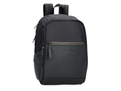 Mochila Sail Up de poliéster con detalles en piel sintética negra de Pepe Jeans