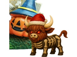 Figura De Vaca De Las Tierras Altas | Adorno De Calavera Escocesa Para Halloween - Decoración Rústica Para Chimenea