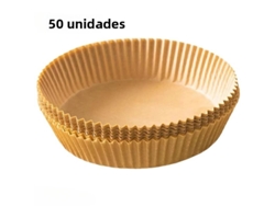 (50 unidades) Papel desechable antiadherente, resistente al aceite y apto para freidoras de aire.