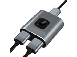 Conmutador Divisor De Interfaz Multimedia Bidireccional De Alta Definición 2 En 1 4k 60hz 3d 18gbps