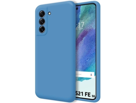 Carcasa Samsung Galaxy S21 FE 5G TUMUNDOSMARTPHONE Silicona Líquida Azul