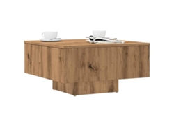Mesa De Centro Madera De Ingeniería Roble Artisan 60x60x31,5 Cm
