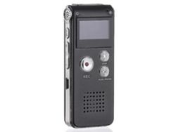 Grabadora De Voz Digital Portátil Grabadora De Voz Lcd Reproductor Mp3-8Gbnegro YEMAESRE