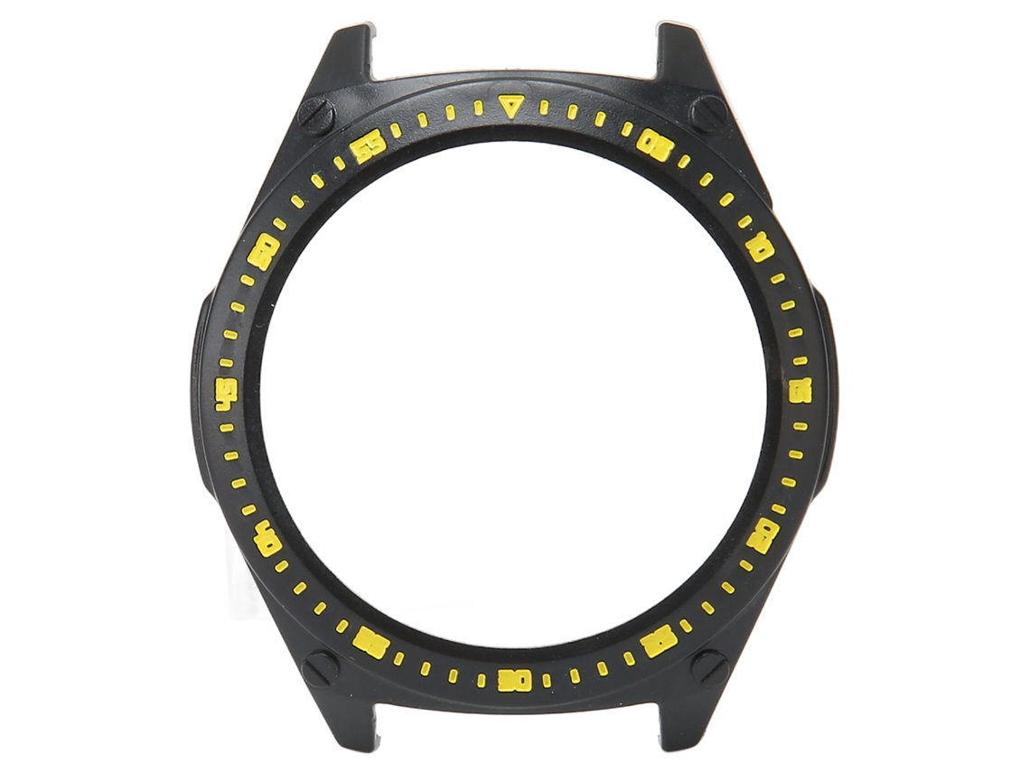 Funda para smartwatch GT 3 negra y amarilla con protección total contra arañazos