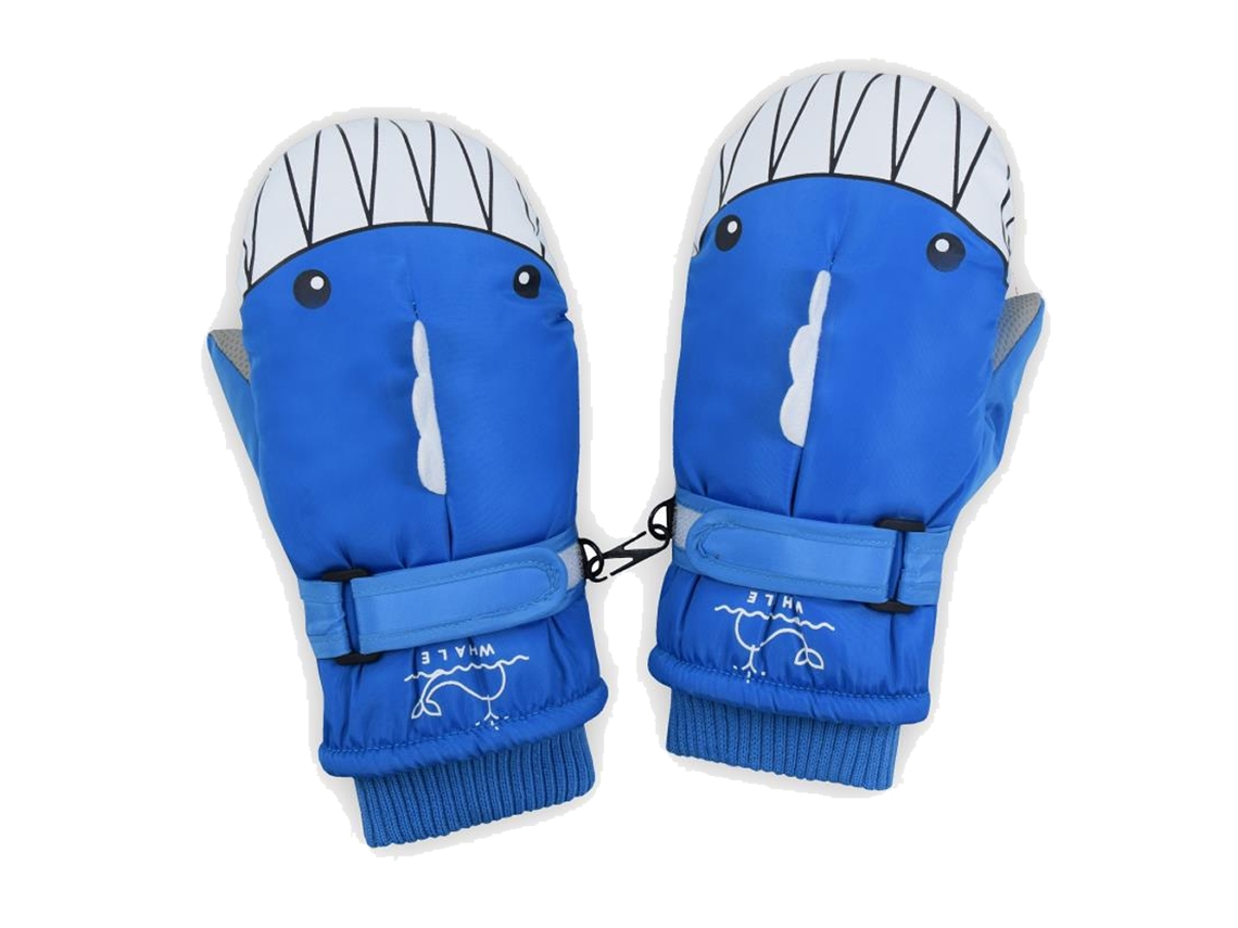 Guantes de esquí para niños con bonitos estampados, cálidos y resistentes al viento para niños de 6 a 12 años, ideales para ciclismo al aire libre.