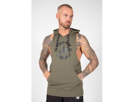 Tank Top Lawrence Hooded GORILLA WEAR (Verde Oscuro - M)
