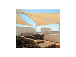 Toldo Vela Triangular Beige 150 Gr/m2 3,6 X 3,6 X 3,6 Metros