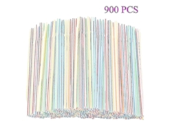 900 pajitas de plástico expandido para fiestas, bares, licorerías y el hogar - Rosewell Straws